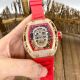 New Replica Richard Mille Skull RM52-01 Rose Gold White Rubber Strap Watch (2)_th.jpg